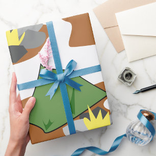 Papel De Presente Aventura de Campanha e Campanha no Exterior