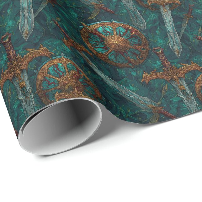 Papel De Presente Aventura de D&D Pronta para Batalha (Ponta do rolo)