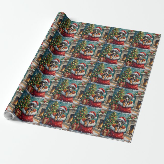 Papel De Presente Aventura do Saco de Natal do São Bernardo (Desenrolado)