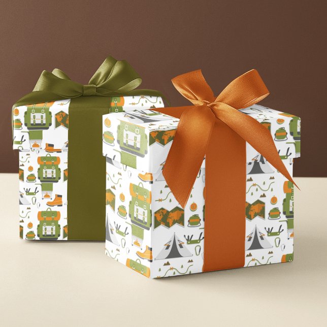 Papel De Presente Aventuras ao ar livre (The perfect gift wrap for your Wanderlust friends!)