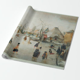 PAPEL DE PRESENTE AVERCAMP "ICE SKATING IN A VILLAGE"