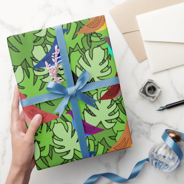 Papel De Presente Aves, Aves, Aves (Presentear)