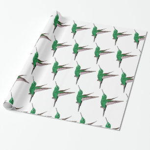 Papel De Presente Aves de Cama Verdes