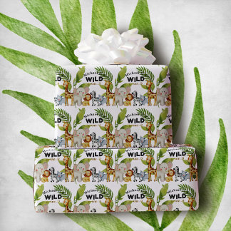 Papel De Presente Aves Selvagens Selvagens Selvagens