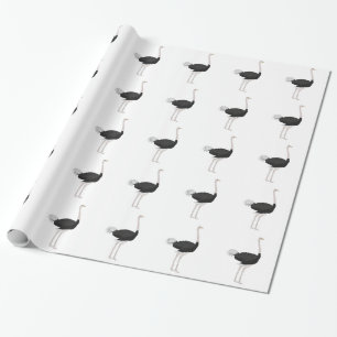 Papel De Presente Avestruz