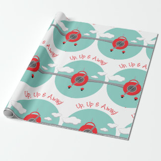 Papel De Presente Avião Afastado