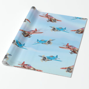 Papel De Presente Aviões de Combate da Segunda Guerra Mundial
