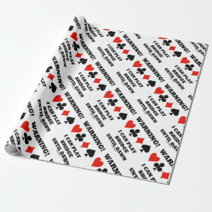 Papel De Presente Aviso! Posso Jogar Ponte Até Que A Placa Amanhecer