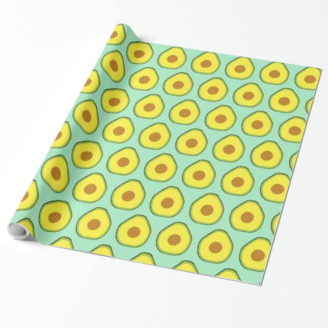 Papel De Presente Avocado (Desenrolado)