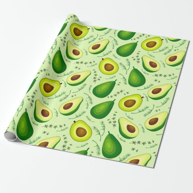 Papel De Presente Avocado (Desenrolado)