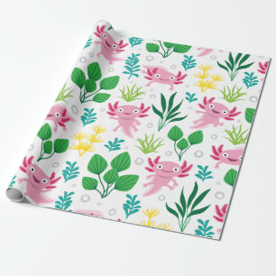 Papel De Presente Axolotl