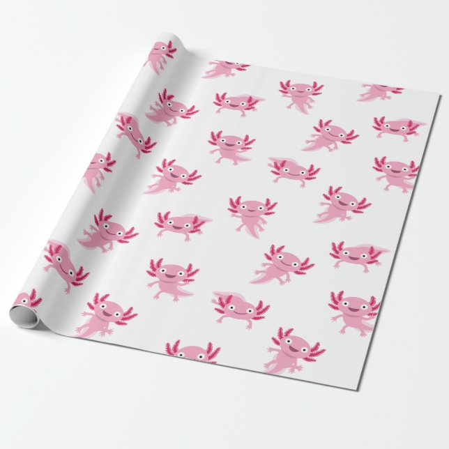 Papel De Presente Axolotl (Desenrolado)