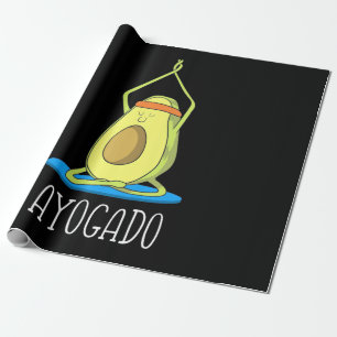 Papel De Presente Ayogado Avocado Yoga Lover