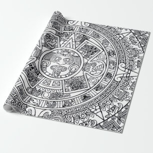 Papel De Presente AZTEC OU MEXICA - Papel de embalagem mexicana