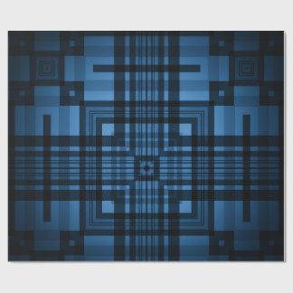 Papel De Presente Azul