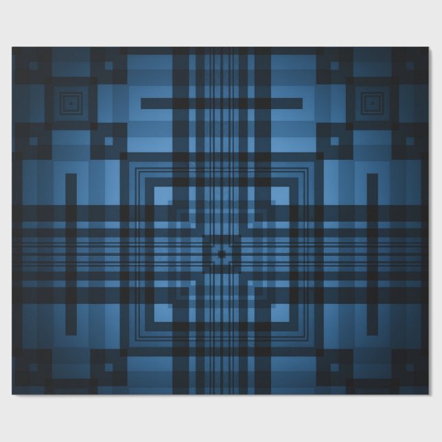 Papel De Presente Azul (Aberto)