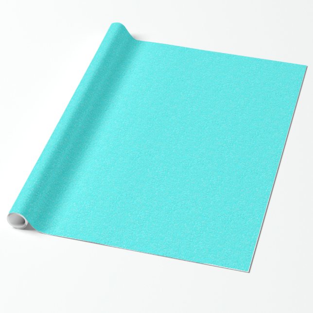 Papel De Presente Azul Aqua (Desenrolado)