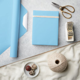 Papel De Presente Azul ártico de cor sólida