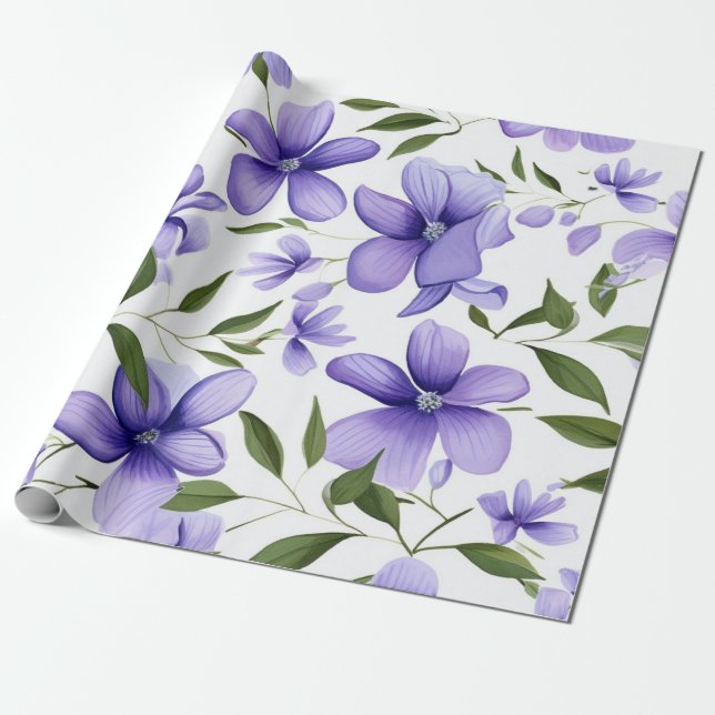 Papel De Presente Azul bonito (Desenrolado)