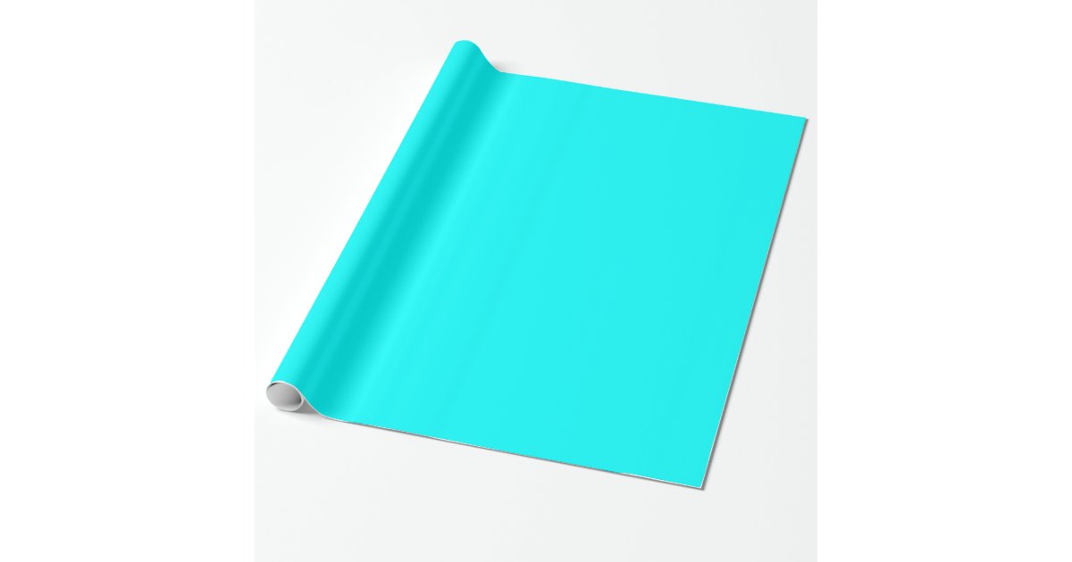 Papel De Presente Azul Brilhante Cor Azul Claro Fundo Azul Claro Zazzle Com Br