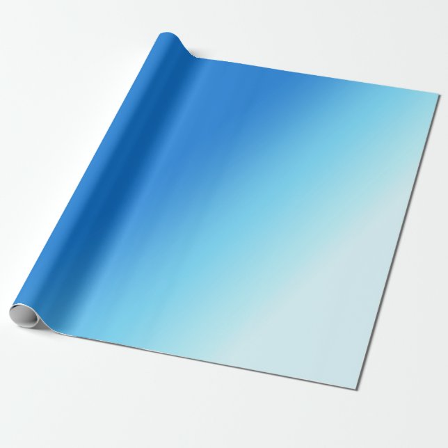 Papel De Presente Azul-céu (Desenrolado)