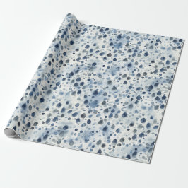 Papel De Presente Azul de Dia Chuvoso