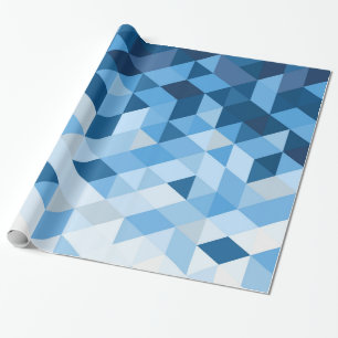 Papel De Presente Azul e claro - teste padrão azul dos tons