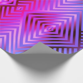 Papel De Presente Azul e cor-de-rosa gradiente de aço listrado elega