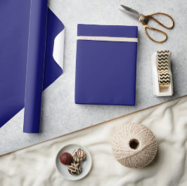 Papel De Presente Azul Escuro Moderno Cor Sólida