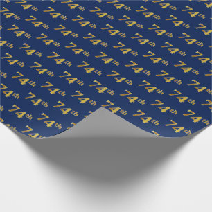 Papel De Presente Azul, evento do ouro 74th do falso