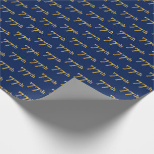 Papel De Presente Azul, evento do ouro 77th do falso