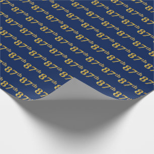 Papel De Presente Azul, evento do ouro 87th do falso
