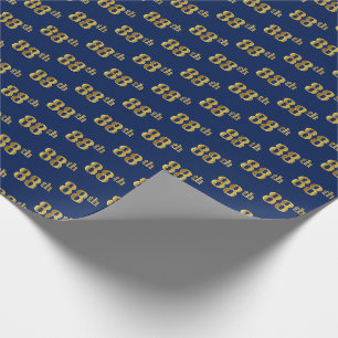 Papel De Presente Azul, evento do ouro 88th do falso