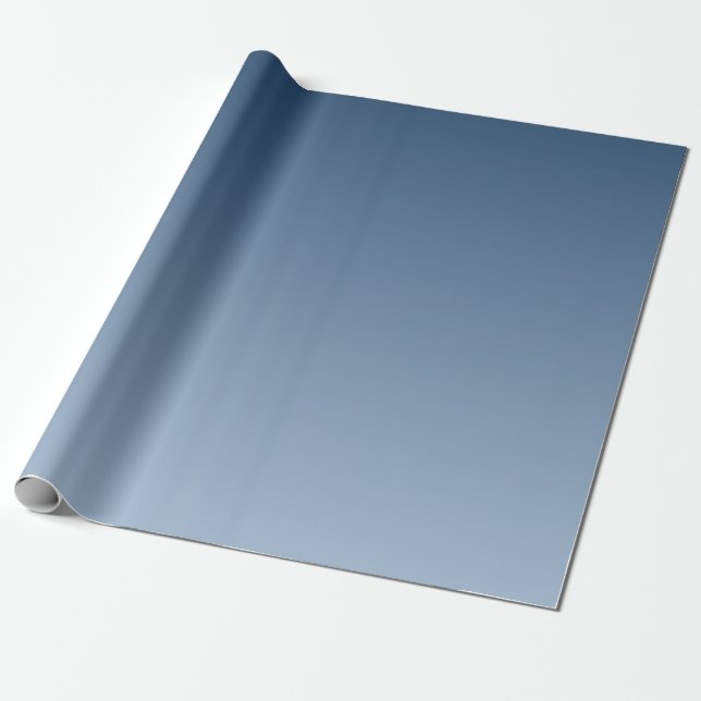 Papel De Presente Azul Fumê Tons de Escuro a Claro (Desenrolado)