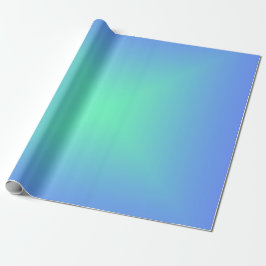 Papel De Presente Azul-gradiente de diamante a verde-aquamarina