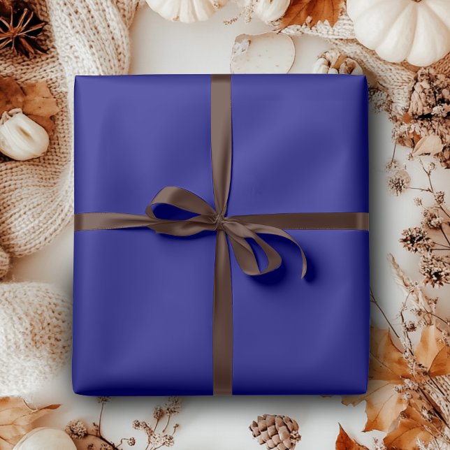 Papel De Presente Azul Marinho Cor Sólida | Clássico | Elegante (Criador carregado)