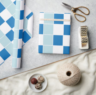 Papel De Presente Azul Verificado