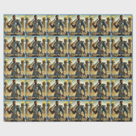 Papel De Presente Azul Warrior Purim Wraping Paper 2