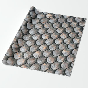 Papel De Presente Azulejo de cerâmica castanha e branca