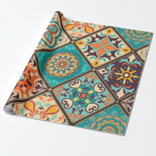 Papel De Presente Azulejo de retalhos incolor com o Islã, Árabe