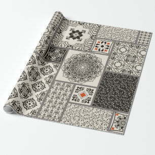 Papel De Presente Azulejo sem falhas com o Islã, árabe, indiano