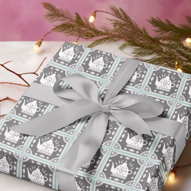 Papel De Presente Azulejos de Bule Scandia III (Criador carregado)