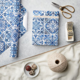 Papel De Presente Azulejos do Mediterrâneo, Portugal, Azulejo, Majol