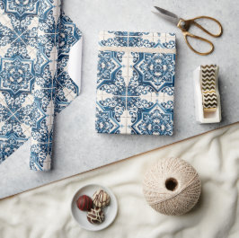 Papel De Presente Azulejos do Mediterrâneo, Portugal, Azulejo, Majol