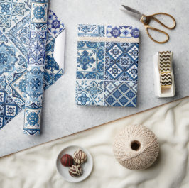 Papel De Presente Azulejos do Mediterrâneo, Portugal, Azulejo, Majol