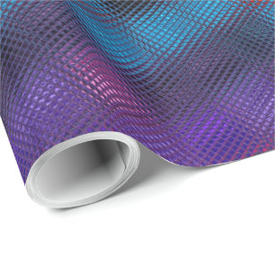 Papel De Presente Azulejos Geométricos Decorativos Padrão Mosaico