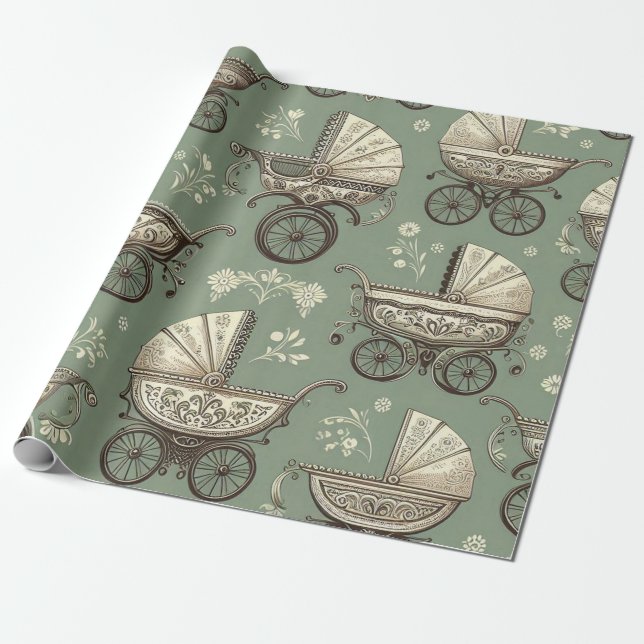 Papel De Presente Babay Baby Wraping Paper (Desenrolado)