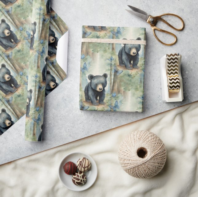 Papel De Presente Baby Bear Boy (Artesanato)