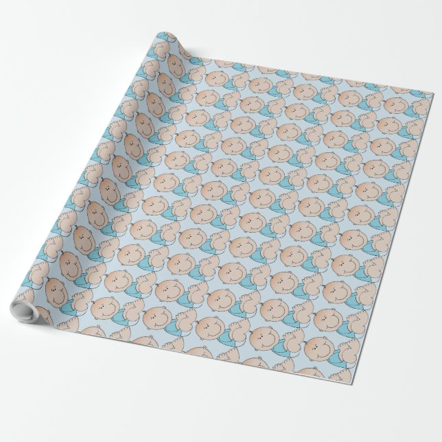 Papel De Presente Baby Boy (Desenrolado)