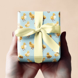 Papel De Presente Baby Chicks Pattern | Easter Wrapping Paper